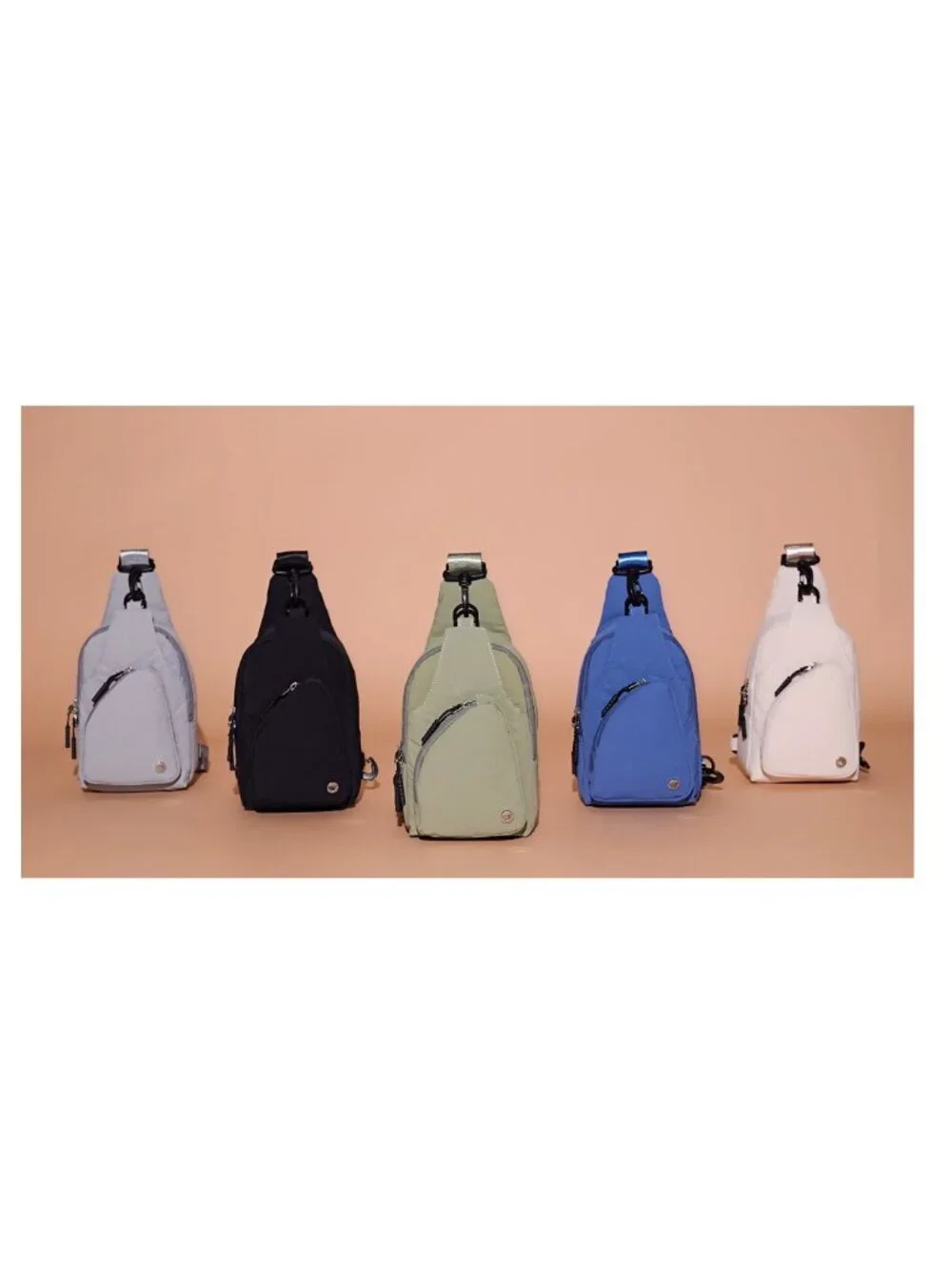 Waterproof Nylon Crossbody Sling Backpack for Women, Travel Casual